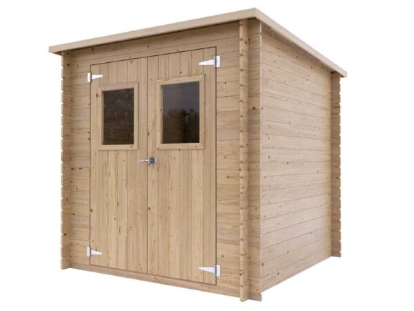 Alce Gallipoli 198x198 - Casetta da giardino in legno - Con finestra frontale - 204x205x197 cm