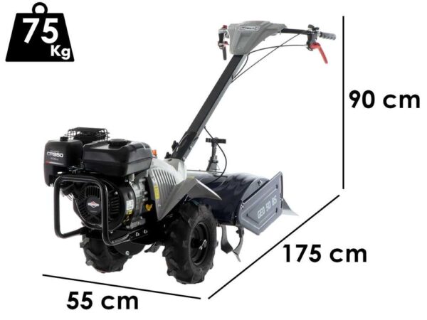 BullMach GEO 50 BS - Motocoltivatore benzina - Brigs&Stratton CR950 - 7HP