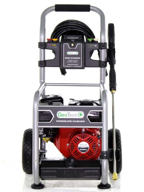 GeoTech GPW 10/220 BP - Idropulitrice a scoppio semiprofessionale - 233 bar - 568 L/h - motore a benzina 208cc 7 HP
