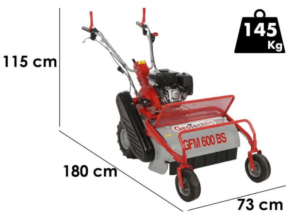 GeoTech-Pro GFM 600 BS - Trinciaerba professionale a martelli - B&S CR950