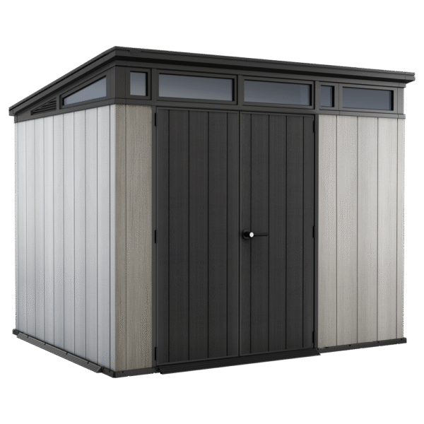 Keter Artisan grigio - Casetta da giardino - Con porta doppia anta - 277x218x226 cm