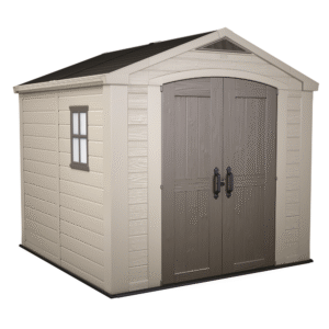 Keter Factor beige - Casetta da giardino - Con finestra laterale - 256.5x255x243 cm