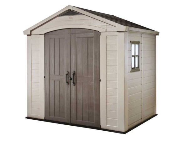 Keter Factor beige - Casetta da giardino - Con finestra laterale - 256.5x182x243 cm