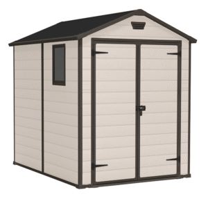 Keter Manor beige - Casetta da giardino - Con finestra laterale - 185x236x227 cm