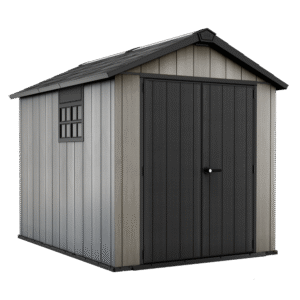 Keter Oakland 759 - Casetta da giardino - Con porta a doppia anta e finestra - 229x287x242 cm