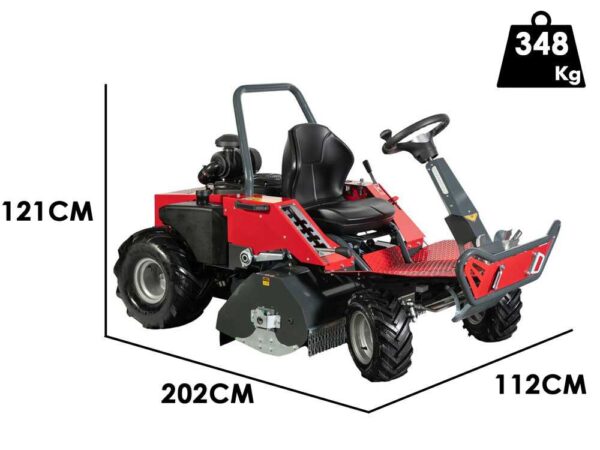 Meccanica Benassi FOX 95 2WD - Trattorino trinciaerba sfalciatutto - Motore bicilindrico Loncin 708 cc - Trasmissione Idrostatica