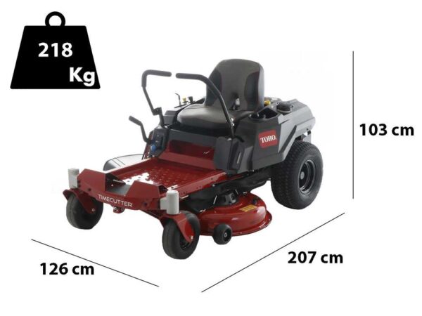 Toro Timecutter ZS 4200S CE - Trattorino rasaerba professionale a raggio zero - Larghezza di taglio 107 cm - Taglio mulching e scarico laterale
